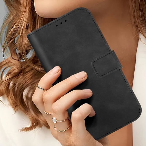 Fodral för iPhone 16 Pro Wallet Flip Video Support Svart