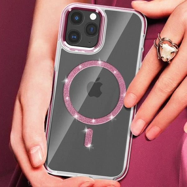 Coque MagSafe - Silikon - iPhone 11 Pro - Glittrande - Stötsäker - Kameraskydd