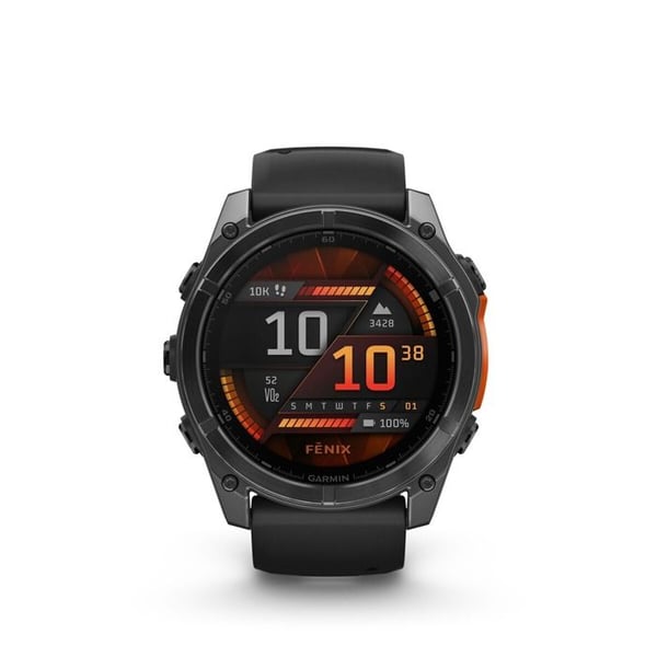 Multisportklocka - GARMIN - fenix8 - AMOLED-skärm 1.4' - Autonomi 29 dagar - Inbyggd LED-lampa