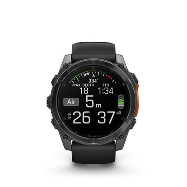Multisportklocka - GARMIN - fenix8 - AMOLED-skärm 1.4' - Autonomi 29 dagar - Inbyggd LED-lampa