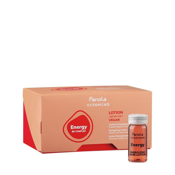Energi-lotion - FANOLA - Vitamins Energy Be Complex - 12x10ml - Alla hårtyper - Blandad