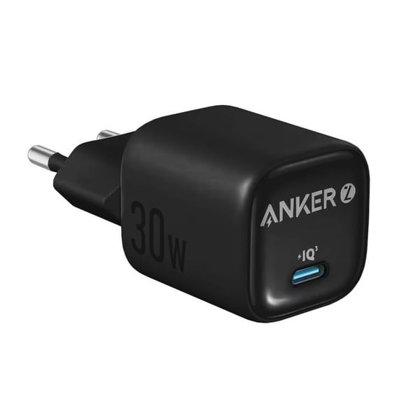 Typ C-uttag, 30 W, ultra snabb laddning - Anker Zolo (A2698G21) - Svart