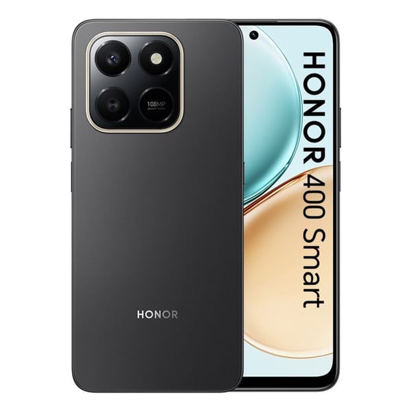 Honor 400 Smart Smartphone 6.77 tum 6GB RAM 128GB Svart Dual SIM