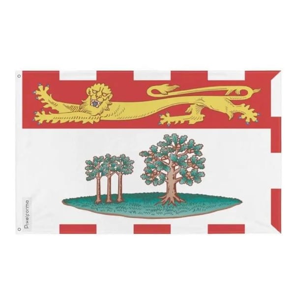 Flagga Prince Edward Island – 128 x 192 cm – Hållbar Polyester – 2 Metallöglor – Inomhus / Utomhus – Pixelforma