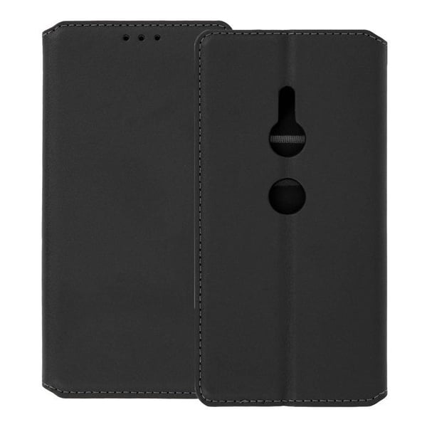Fodral för Sony Xperia XZ2 Classic Edition med kortfack och ställfunktion Svart