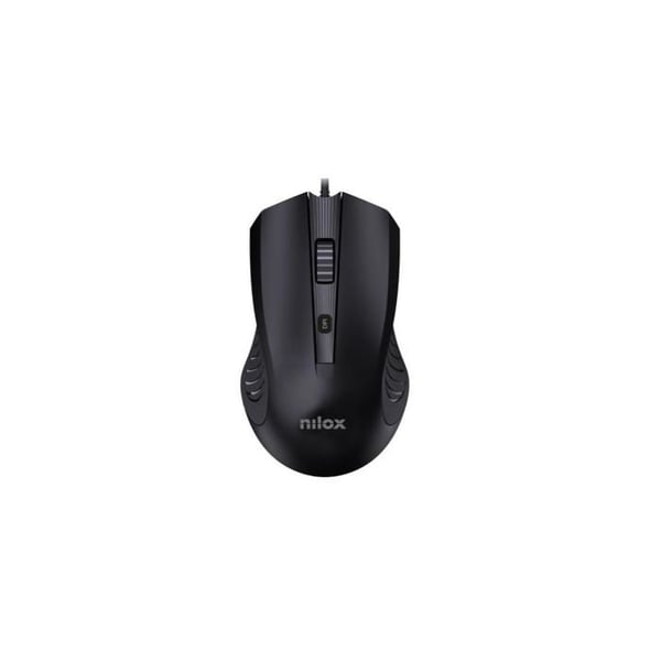USB-mus - Nilox - MOUSB1013 - Svart - Trådad - 2400 DPI