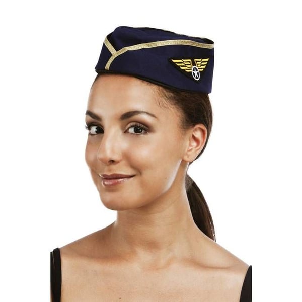 Flygvärdinnans hatt - PTIT CLOWN - Blå - Diameter 58 cm - För kvinna
