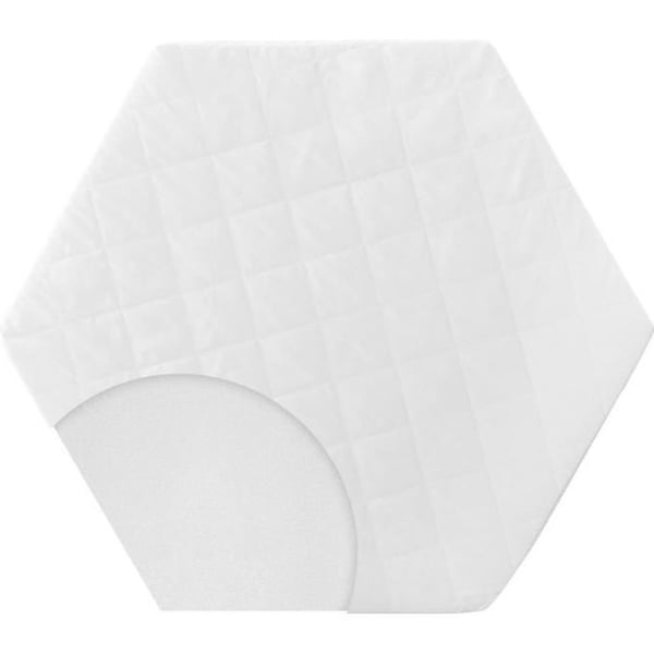 Sexkantig babylekhagemadrass - ROBA - Avtagbart överdrag - 97x112 cm - Tjocklek 4 cm