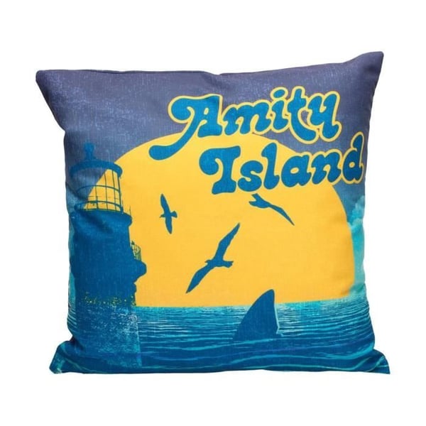 Kudde - SD TOYS - Amity Island - 40x40x1cm - Blå - Inomhus