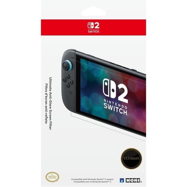 Premium härdat glas skärmskydd - HORI - Nintendo Switch 2 - Anti-reflex - Anti-repor - 100 % transparent