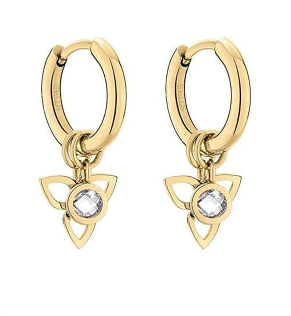 Örhängen - TAMARIS - TJ-0017-E-15 - Guldpläterad - Zirkon - Blomdesign