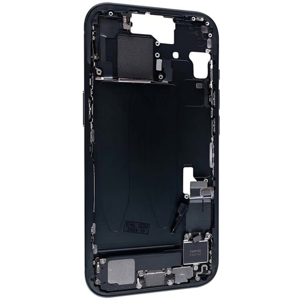 Centralskydd för iPhone 15 Svart Ersättningsram