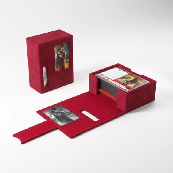 Kortspel - AC-DÉCO - Deck book Guardian - Röd - Sammet - Förvaring kort Skräck i Arkham
