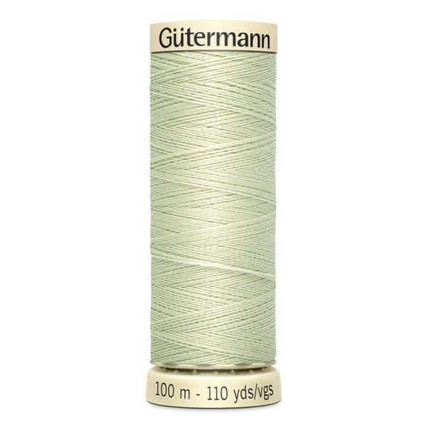 Set om 5 spolar 100m Tråd 100% polyester Gutermann Ref 788988 - Att 818 - lätt patina