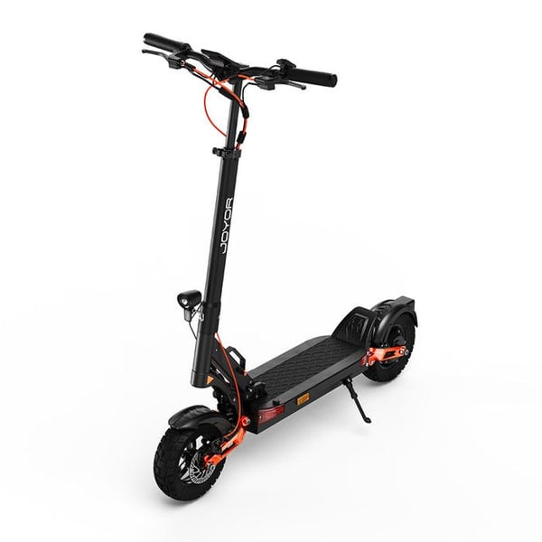 Elcentrisk sparkcykel - JOYOR - T6 - Räckvidd 75km - Motor 600W - Helt upphängd - Svart
