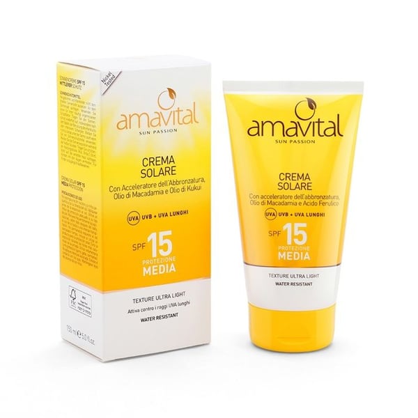 Solkräm SPF 15, 150 ml - Amavital Sun Passion