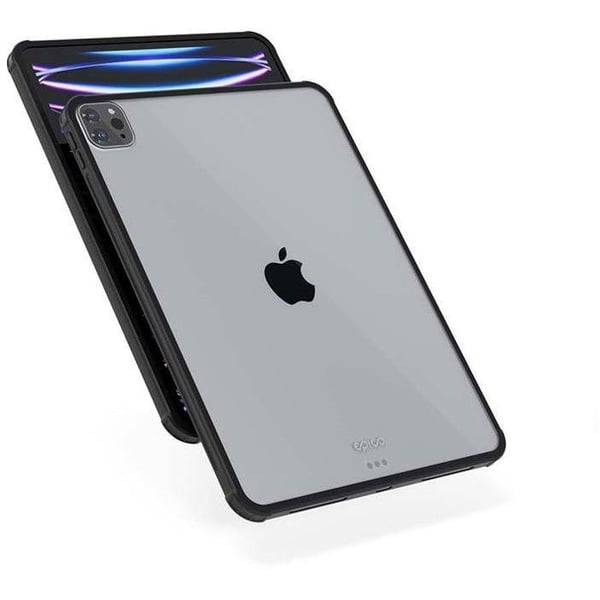 Fodral - EPICO - iPad Pro 12.9 - TPU och polykarbonat - Transparent/Svart - Unisex