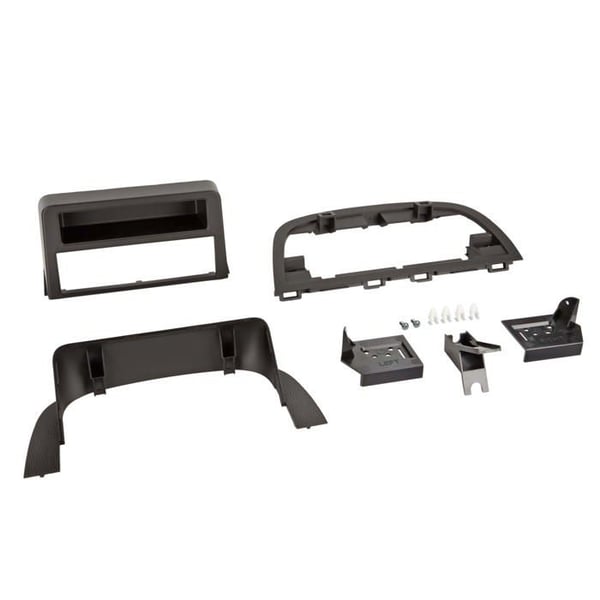Framsidan platta 1-DIN - ACV - 1-DIN med ficka - Kompatibel med Mazda 3 - 10/2013-03/2019 - Svart