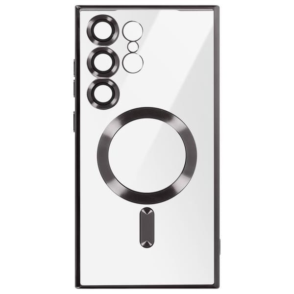 AVIZAR Fodral till Samsung Galaxy S24 Ultra - Mjukt silikon - Chrome Contour - Magnetisk trådlös laddning