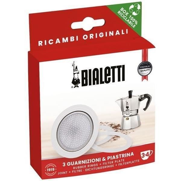 Suodatin kolmen tiivisteen sarjalla - BIALETTI - Italialaiselle kahvinkeittimelle 12 kupille