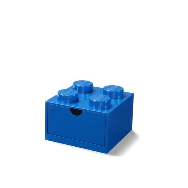 LEGO stapelbar förvaringslåda med 8 knappar Blå storlek S - 40201731