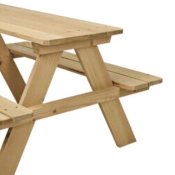 Träpicknickbord för barn 79x89x50cm