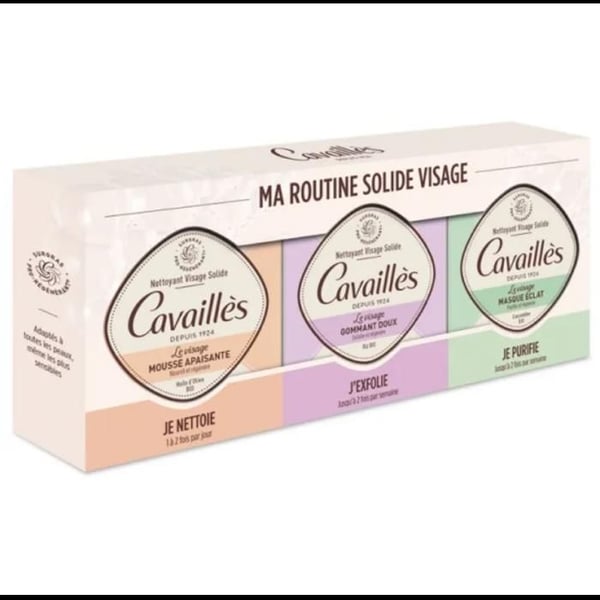 Coffret - ROGE CAVAILLES - Min Solida Ansiktsrutin - Vegansk - Alla hudtyper - Mousse