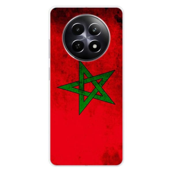 1001Coques - Silikonfodral kompatibelt med Realme 12 5G - Marockansk flaggmotiv - Originaldesign tryckt i Frankrike 1001Coques - Silikonfodral kompatibelt med Realme 12 5G - Marockansk flaggmotiv - Originaldesign tryckt i Frankrike