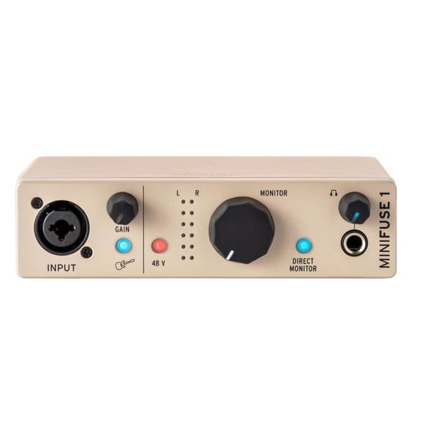 USB-C ljudgränssnitt - Arturia - MiniFuse 1 - Champagne - 192 KHz - USB - Windows - MacOS - Persondator