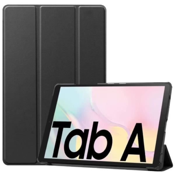 Tablet Fodral - Teknologisk Länk - Trifold Ställning - Samsung A9 8.7'' - Svart - Polyuretan, Sammet
