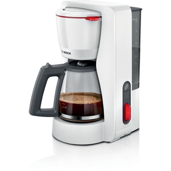 Filterkaffebryggare - BOSCH - TKA3M131 MyMoment - Vit - glaskanna - Aroma Plus-funktion - hålls varm i upp till 60 min