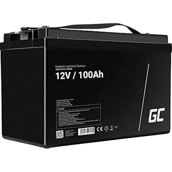 AGM-batteri - GREEN CELL - Žalias Cell - 12V - 100Ah - Høj kvalitet