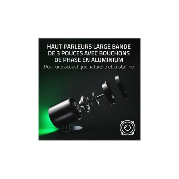 Gaminghögtalare 2.1 - Razer - Nommo V2 - Fullrangehögtalare - Kraftig subwoofer - RGB Chroma