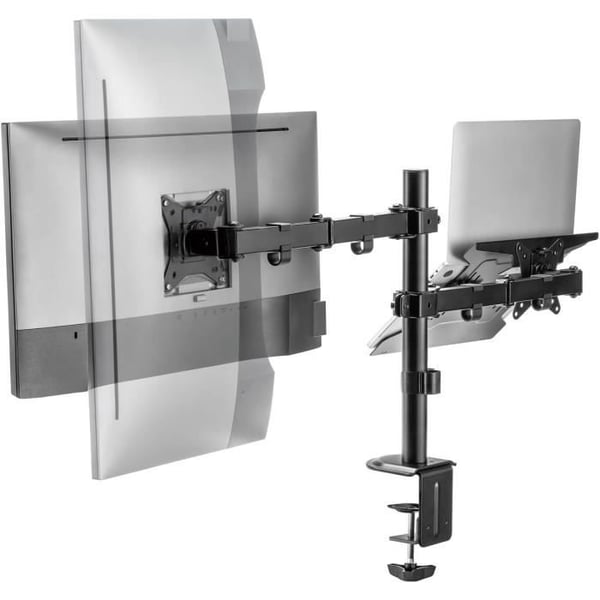 Stöd för lutande bord - AISENS - DTL32TSR-193 - 9 kg - 17-32 cm - Svart - VESA 100x100 mm
