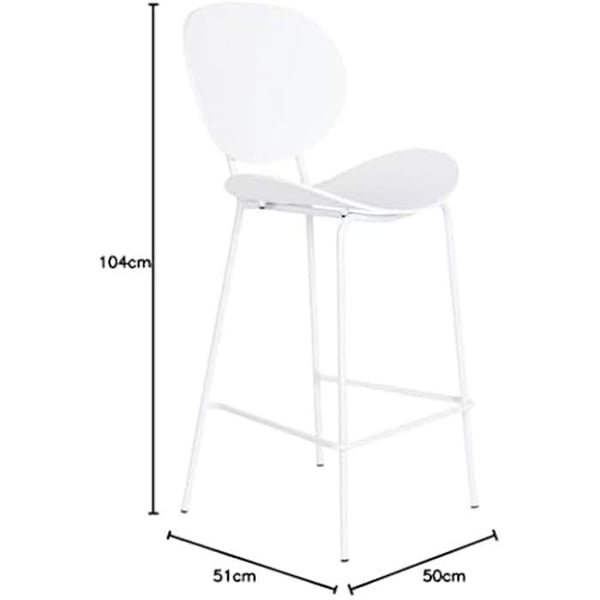 Pall - DKD HEMINNREDNING - Svart metall Vit - 52,5 x 49 x 104 cm - Polypropen - Modern design