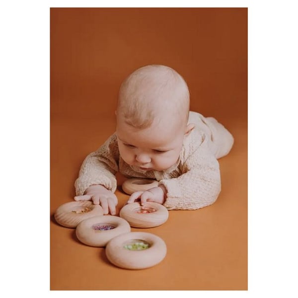 Sensorisk donut i trä - Druvor
