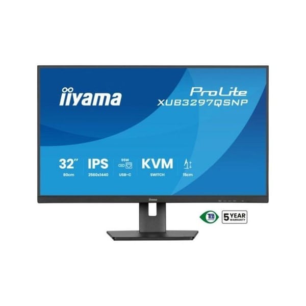 Skärm - IIYAMA - ProLite XUB3297QSNP-B1 - 32 tum - QHD - IPS - USB-C