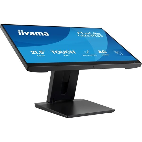 PC-skärm - iiyama - T2254MSC-B2AG - 21,5" Full HD - Multitouch - HDMI DP USB - Svart