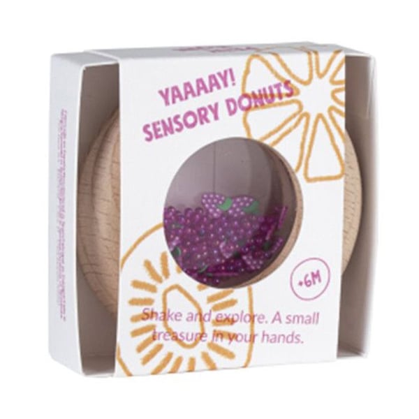 Sensorisk donut i trä - Druvor
