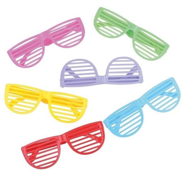 Mini leksaker - PTIT CLOWN - Glasögon - Set om 3 - Plast - Olika färger