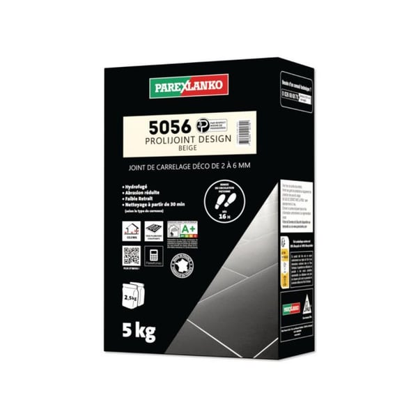Gemensam kakel PAREXLANKO 5056 Prolijoint Design - Beige - 5 kg - L5056BEIGE05