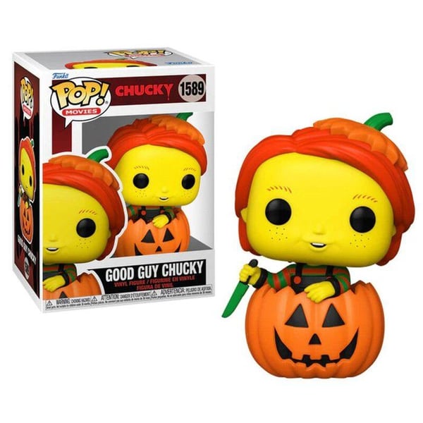Samlarfigur - FUNKO - Good Guy Chucky - Deluxe svart ljus - Halloween - Pumpkin