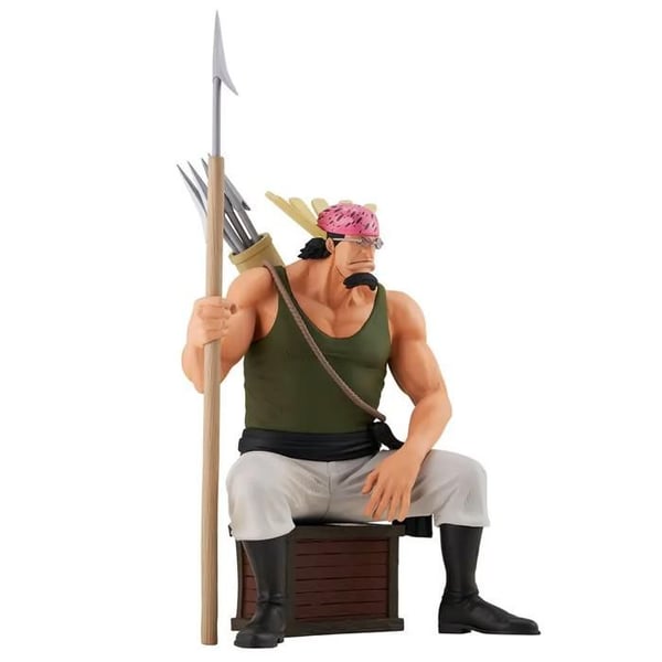 Figur - BANDAI - Crocus (Roger Pirates) - One Piece - Banpresto-utgåvan - Troget pose på låda