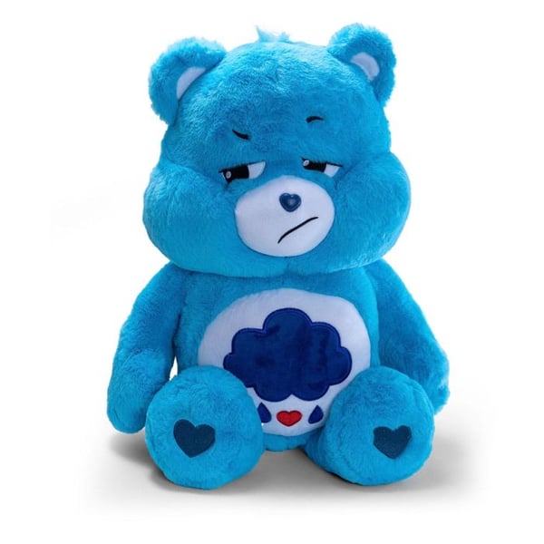 Gosedjur - SIMBA - Bamse - Grumpy - 60 cm - Blå - Mixad