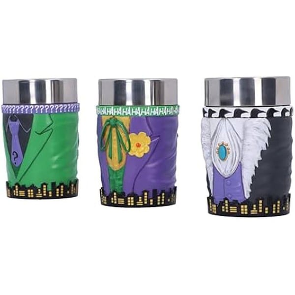 Mini shotglas - NEMESIS NOW - DC Batman Superskurk - 8,5 cm - Resin - Insatser av rostfritt stål