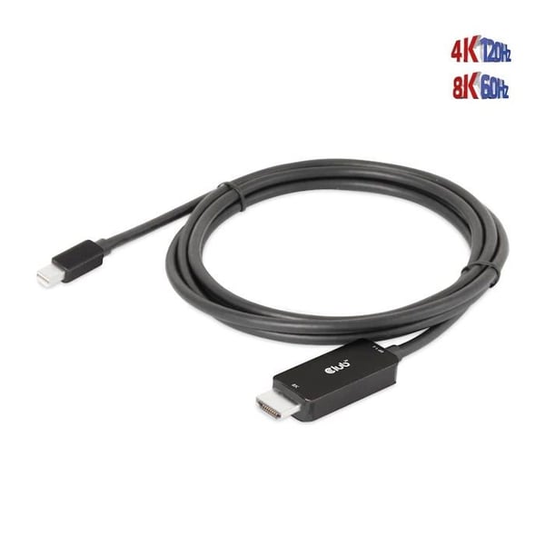 Adapter - Club 3D - CAC-1187 - Mini DisplayPort til HDMI - 1,8m - 8K 60Hz