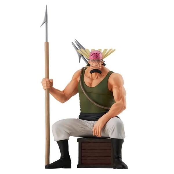 Figur - BANDAI - Crocus (Roger Pirates) - One Piece - Banpresto-utgåvan - Troget pose på låda