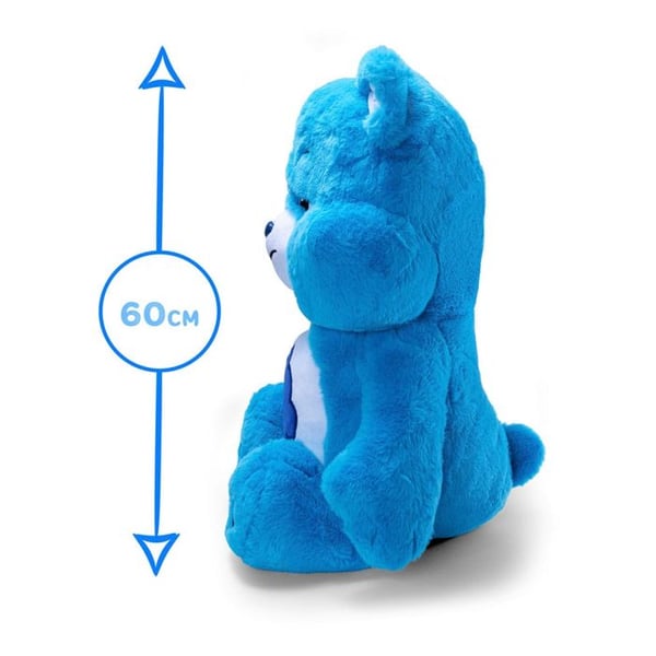 Gosedjur - SIMBA - Bamse - Grumpy - 60 cm - Blå - Mixad