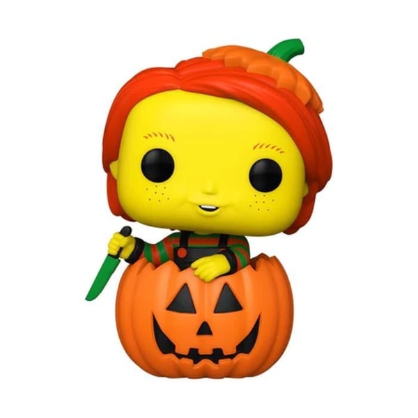 Samlarfigur - FUNKO - Good Guy Chucky - Deluxe svart ljus - Halloween - Pumpkin