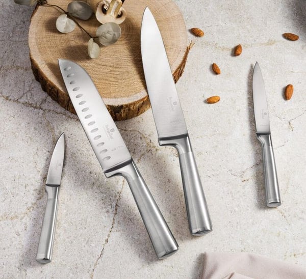 Knive - BERLINGERHAUS - BH-3124 - 6 stk. - Rustfrit stål 3cr13 - Akacietræ støtte